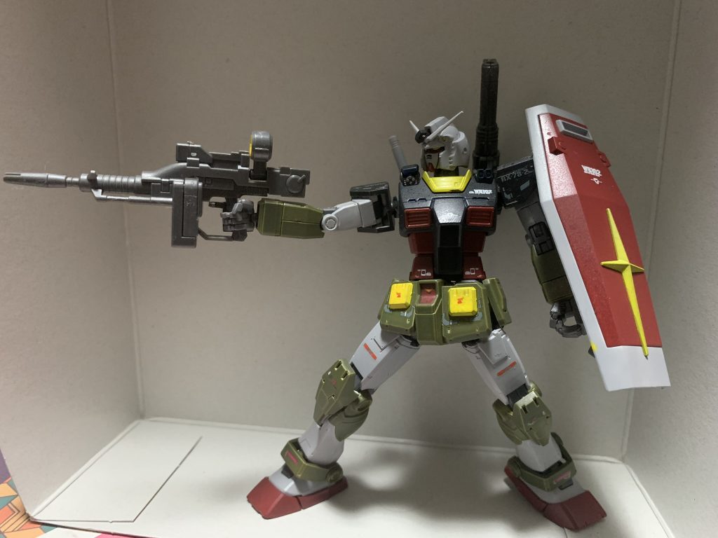 HG オリジン版ガンダム前期型 リアルタイプカラー–3枚目/制作者:素組マイスター【エアブラシデビュー★】