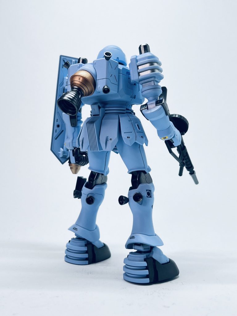 一番のポイントの土星エンジンさん。ガイアカラーのEXゴールドとクリアオレンジで調色したのですがもう少し明るい色にしたかったなといったところですがこれはこれでカッコいいのでヨシ。