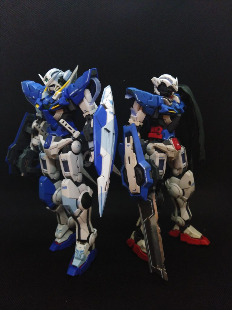 過去作のエクシアと。コレがやりたかった･･･‼️