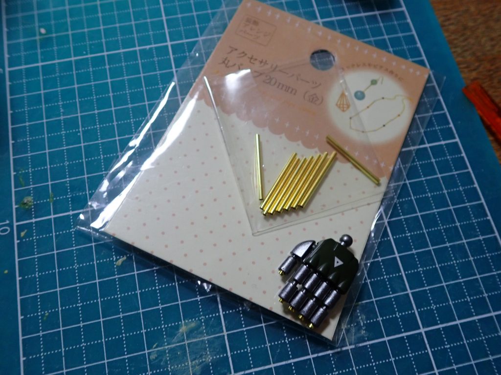 百均で買ったアクセパーツの先端をカットしてインナーバレル風にしてみましたお安くディティールアップ