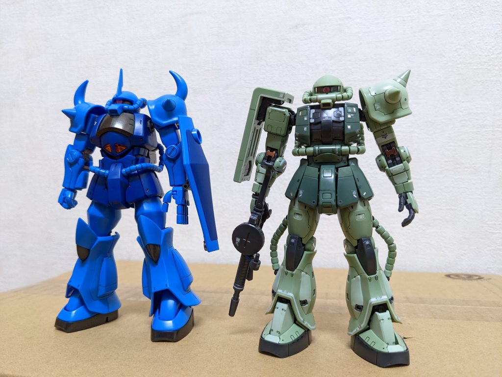 ラル様のグフとグフもRG欲しい!バカ売れ間違いなしだと思うのですが・・・😅