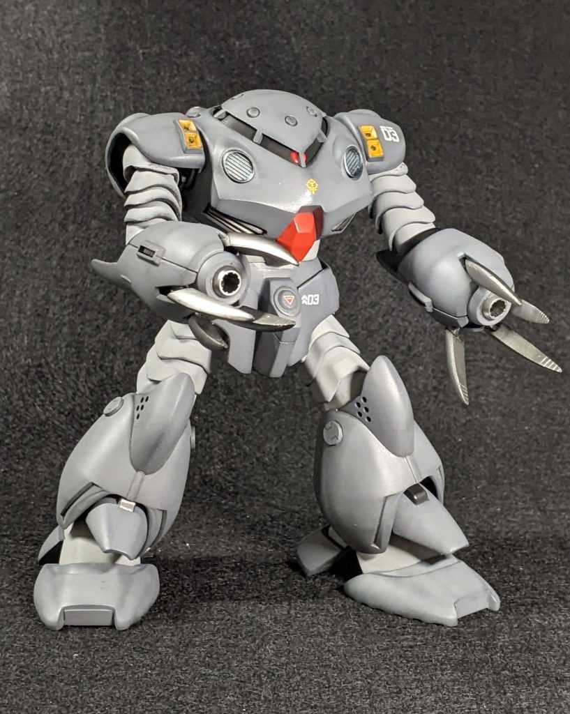 ズゴックの面影ももっと感じられる様にしたいと思っていたのですが、いかがでしょう。