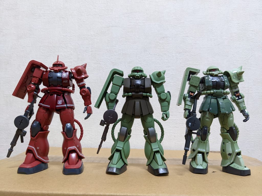 RG、オリジン版と並べても、それ程見劣りしない・・・とは言い過ぎ❓