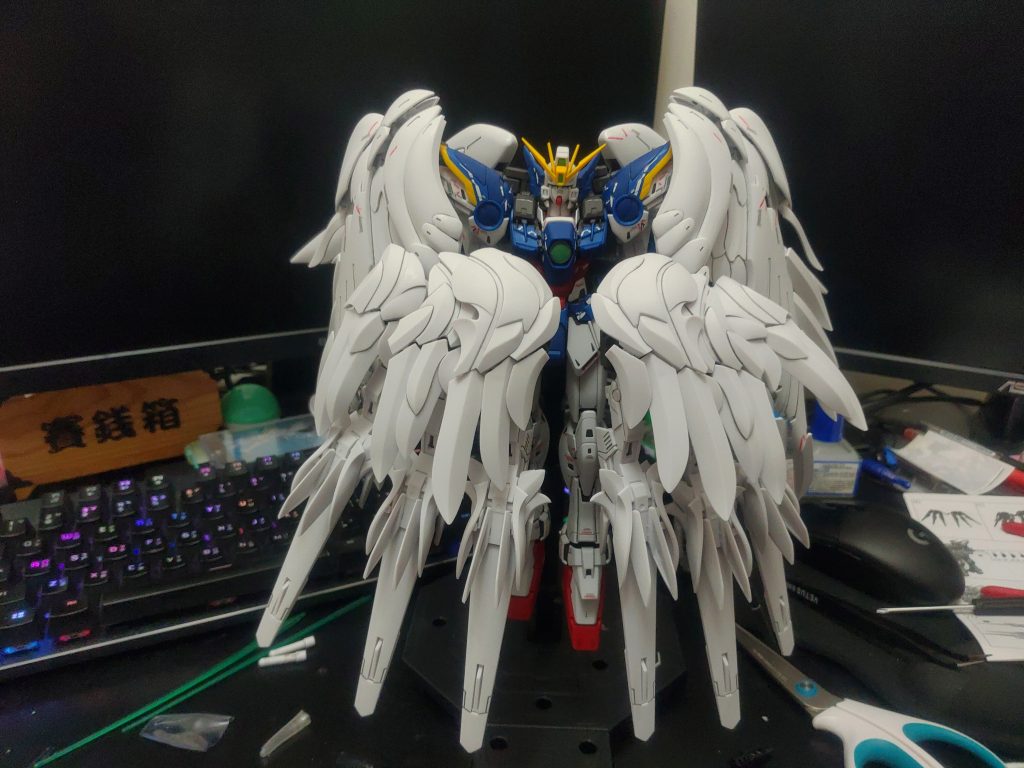 MG Kai ウイングガンダム ゼロ+スノーホワイトプレリュード–2枚目/制作者：@adc86667068