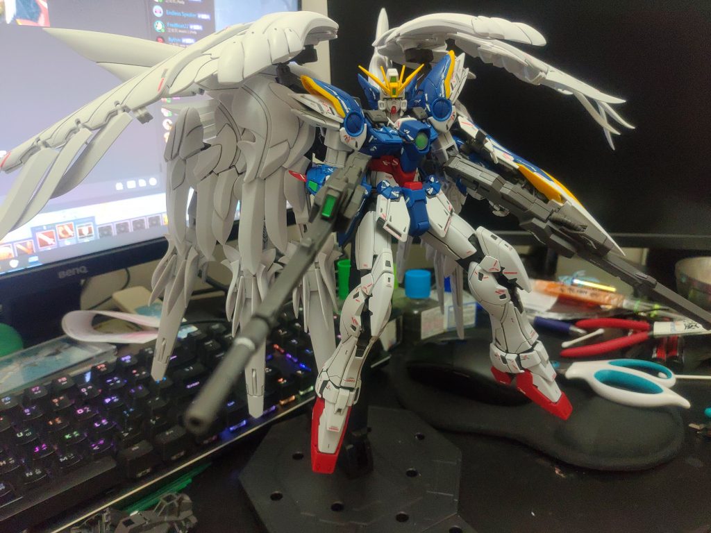 MG Kai ウイングガンダム ゼロ+スノーホワイトプレリュード–3枚目/制作者：@adc86667068