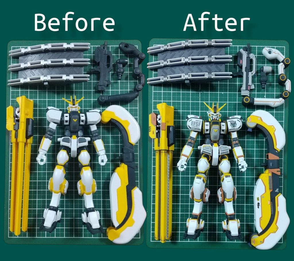 設定に無いカラーの追加&塗分けで、だいぶ印象変わったかと。最後になりましたが、本当に5周年おめでとうございます。今後も俺のガンプラ(自由気ままに楽しんだ自己満作品)を投稿させて頂きます。そして、本投稿も最後までお付き合い頂きました方、ありがとうございました。