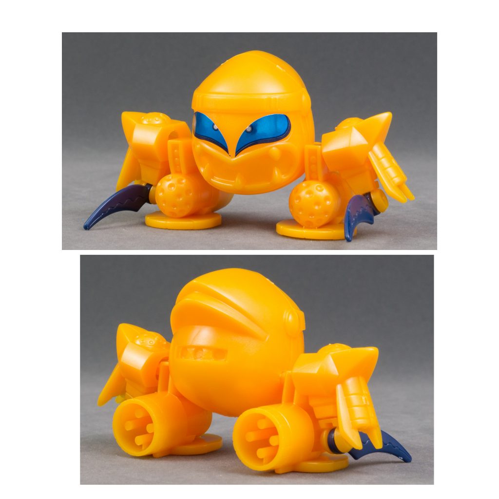 こちらも造形は良いが、色分けはほぼなく真っ黄色。