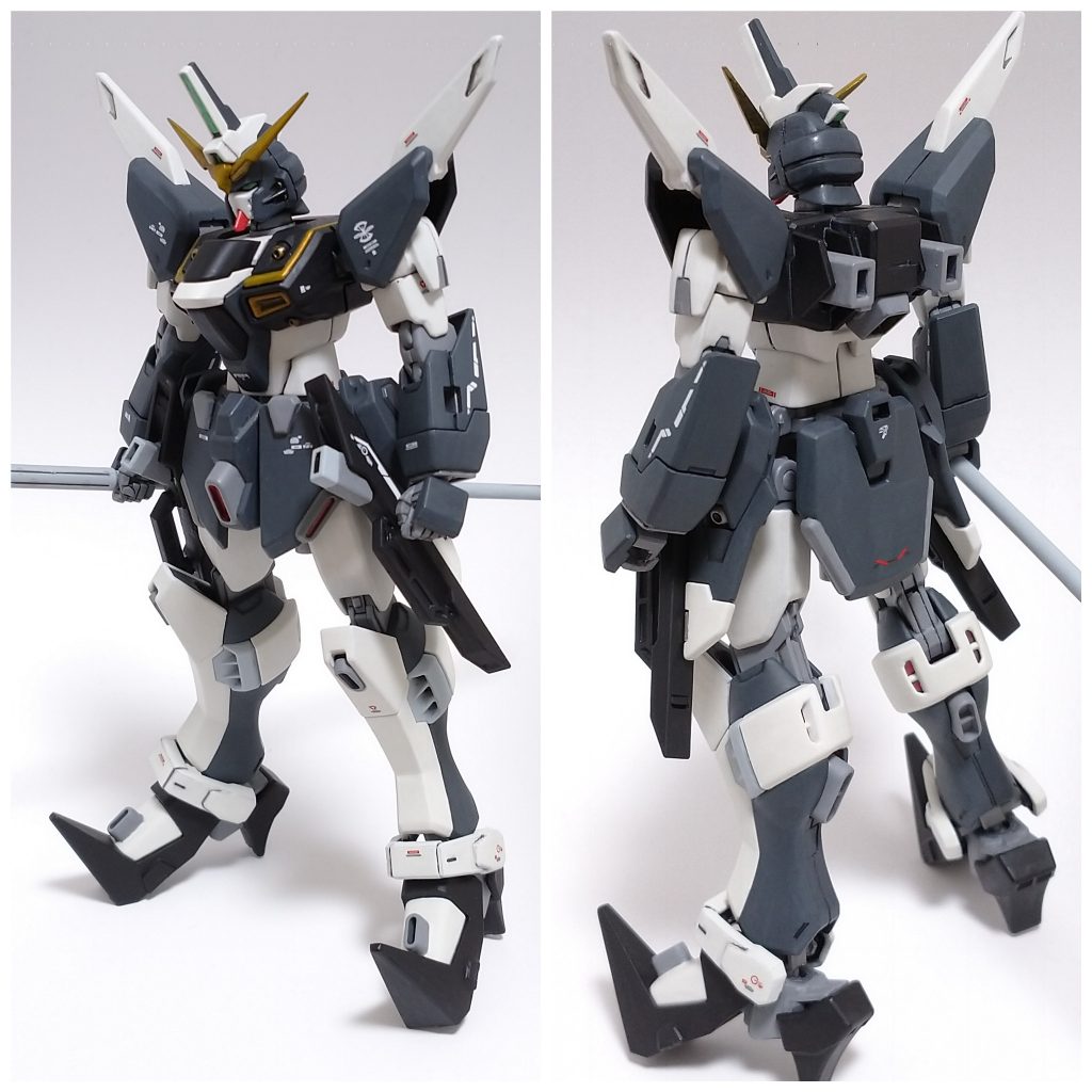 今回は、初のデカールにも挑戦。使用したのはRGデスティニーの物。練習も兼ねて、部分的に。