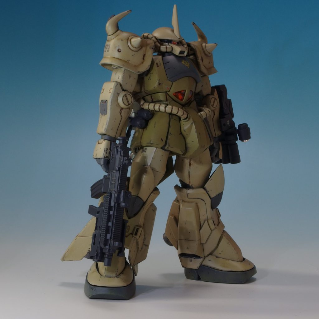 戦車的なカラーリングと久々のウェザリングで仕上げました。