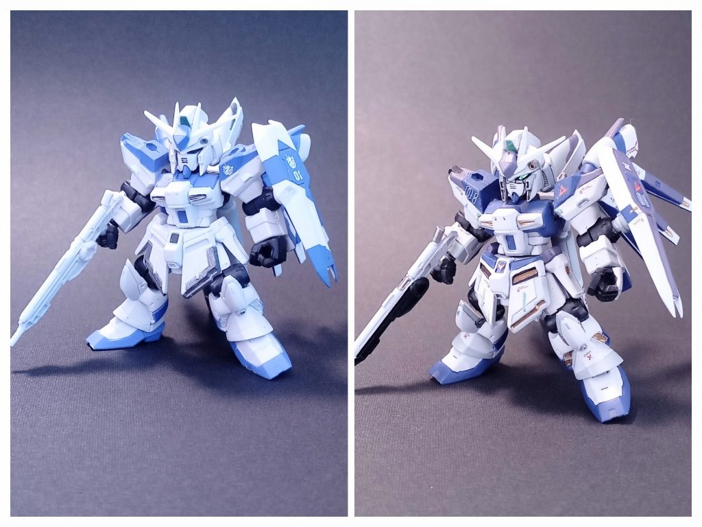 改造品〉モビルスーツアンサンブル νガンダム&AGEガンダム - プラモデル