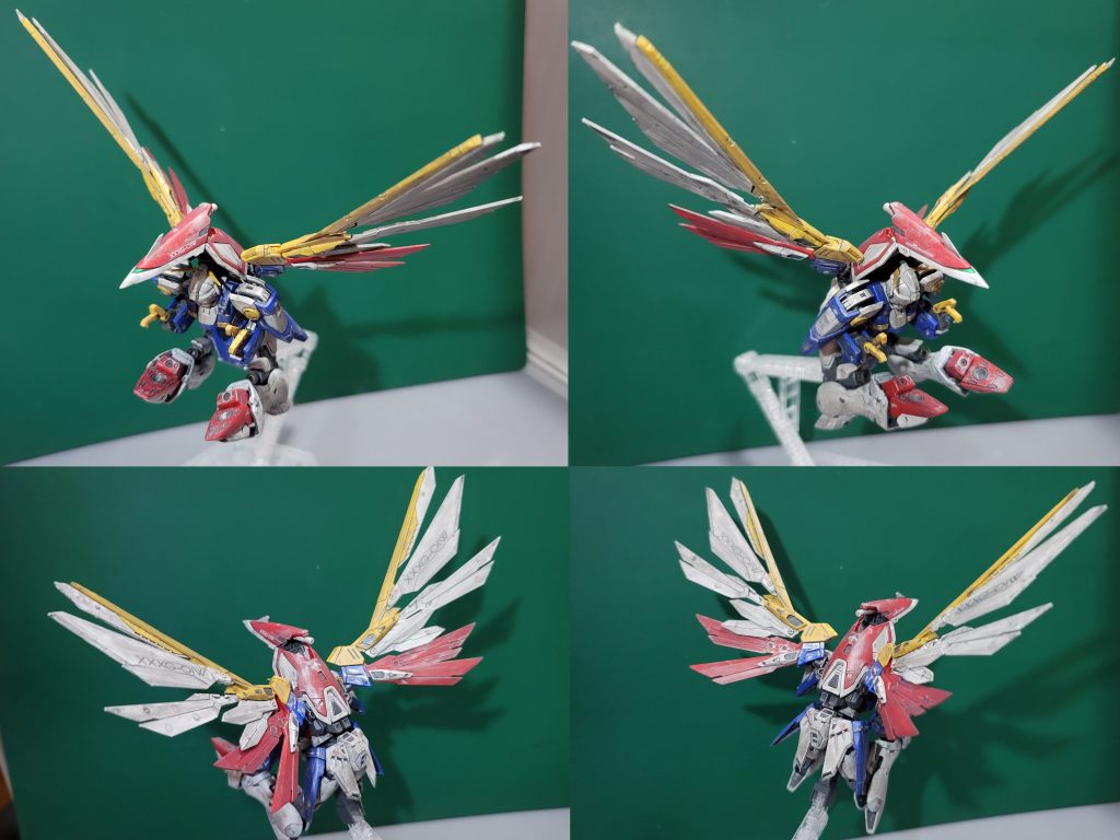 バード形態(RGオリジナル)ウイングの完全展開は受け付けないと言ったがこの形態ならまぁ納得できる