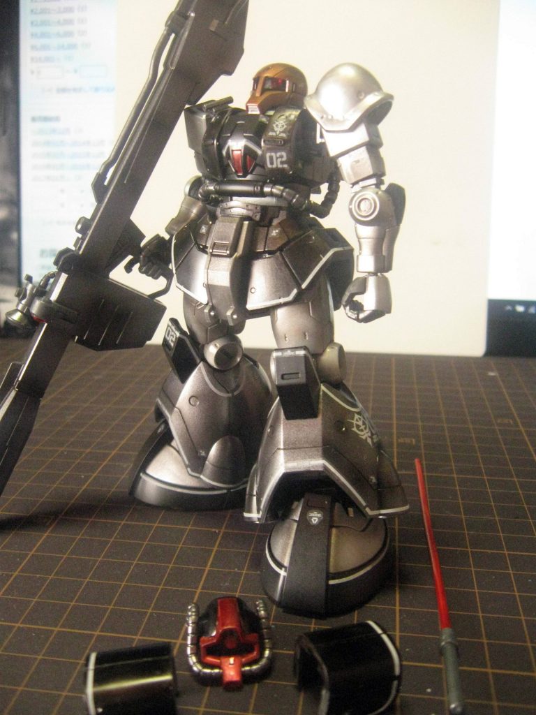 パチモノの高機動型ザクです(笑)アイナさんとアップしている本ちゃんの？高機動型ザクも削除は免れましたので興味を持った方は閲覧宜しくお願いします。