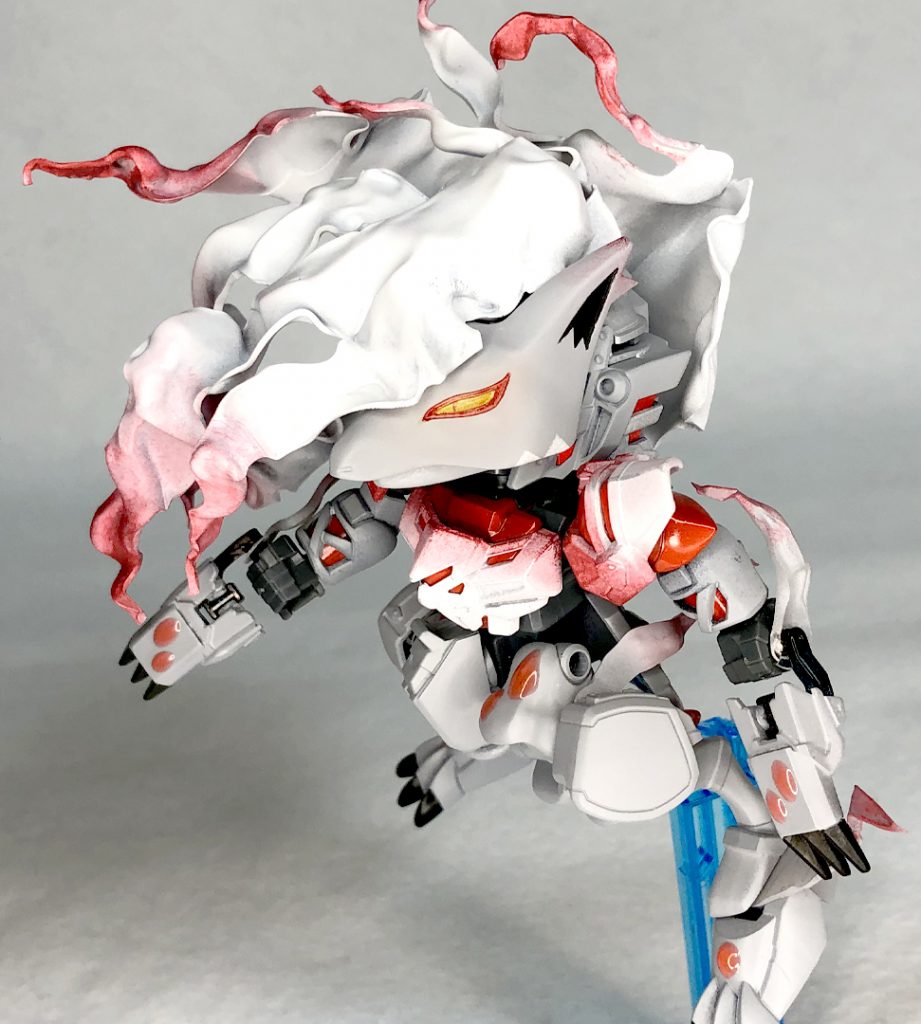 顔も結構変更しましたねーぜひ元の佐助デルタと見比べてみてくださいwここまでご覧いただきありがとうございます。かなり独特なビジュアルをしているのでそれを表現しようとあの手この手と挑戦してみましたおかげでかなり面白い仕上がりとなりました!