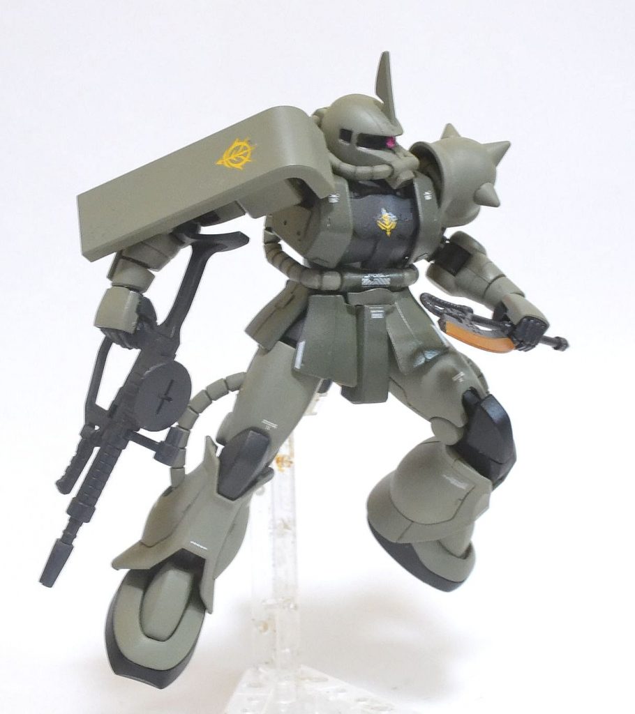 塗装は前作ヤクトドーガと同様にクレオスのRLM02グレーです。最近のお気に入り。