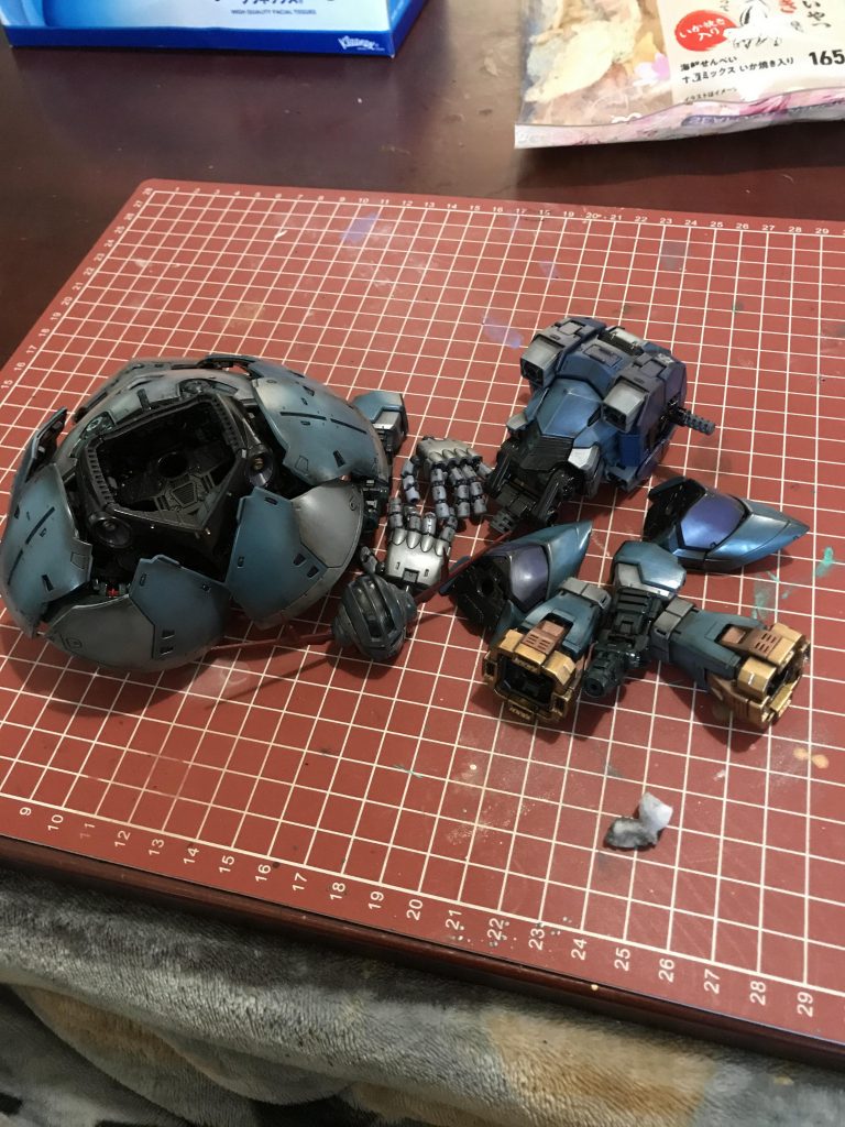 塗装後にウェザリング