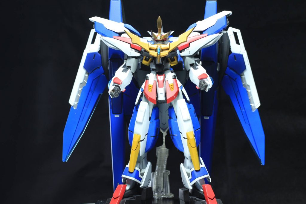 【正面】「勇者系ロボットアニメにおいて、１号ロボットと二号ロボットが番組後半で合体した後の姿」をコンセプトに、ザラキエルを１号ロボットに見立てミキシングを行いました。