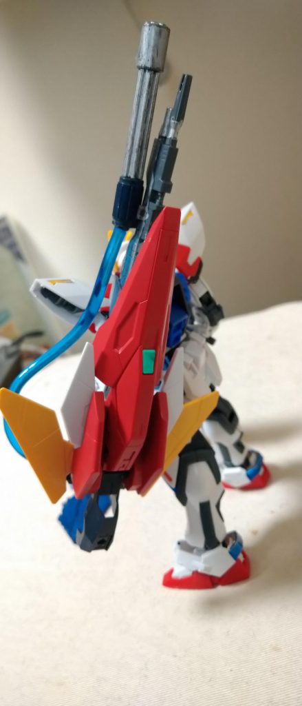 左腕にコアディフェンサーを取り付け、色々いじくって、この形になりました。