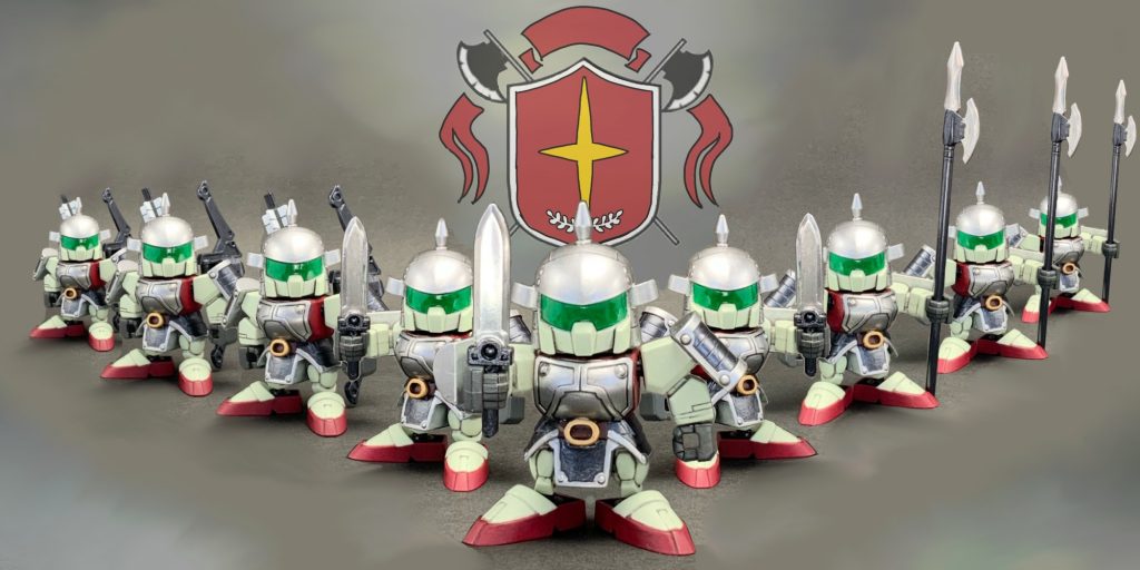 ●「我ら!祖国の為に!!」※この作品には「兵士ジム」1体が含まれています(以下同シーン適用)