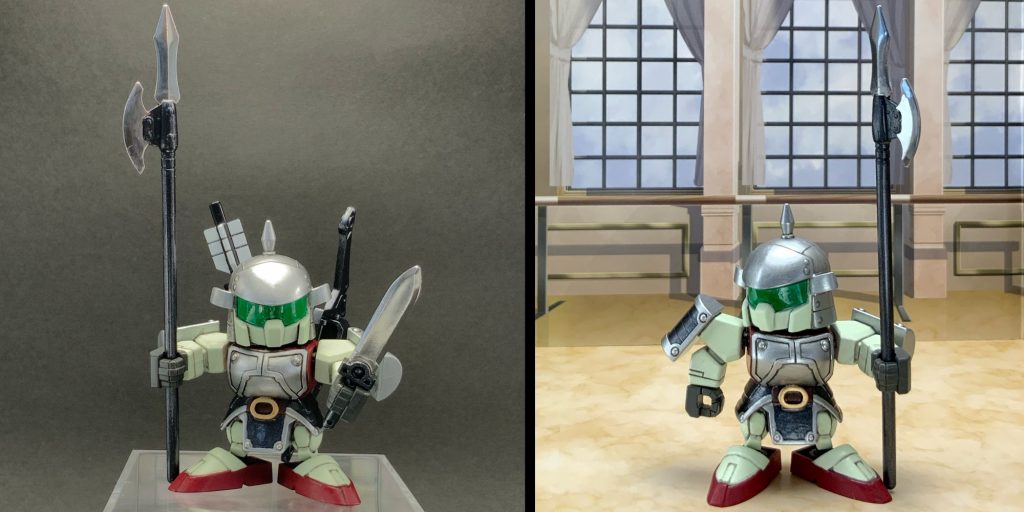 ●フル装備・ジオラマ風フル装備して「頼もしさ」が、★☆☆☆☆ ⇒ ★★☆☆☆にUPしたぞ!🤤