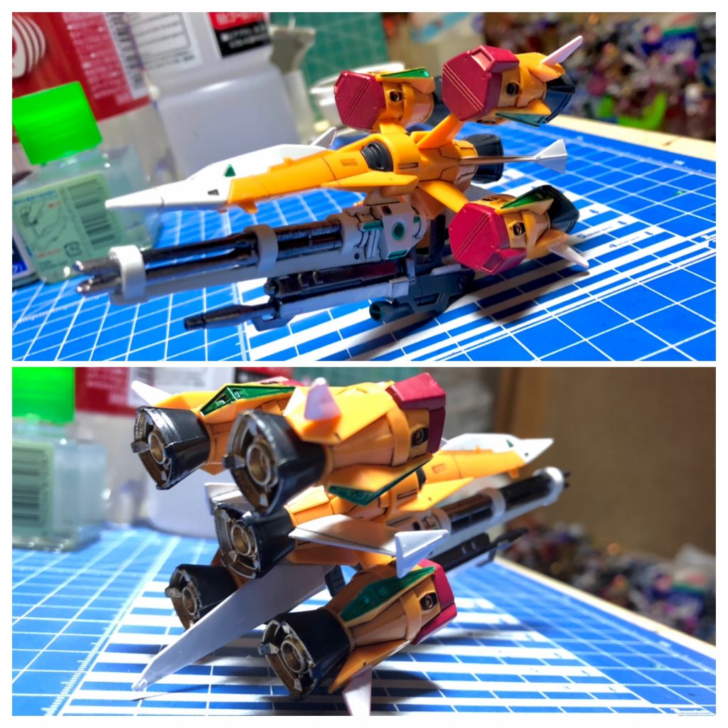 ガンバレルは部分塗装で仕上げてます。