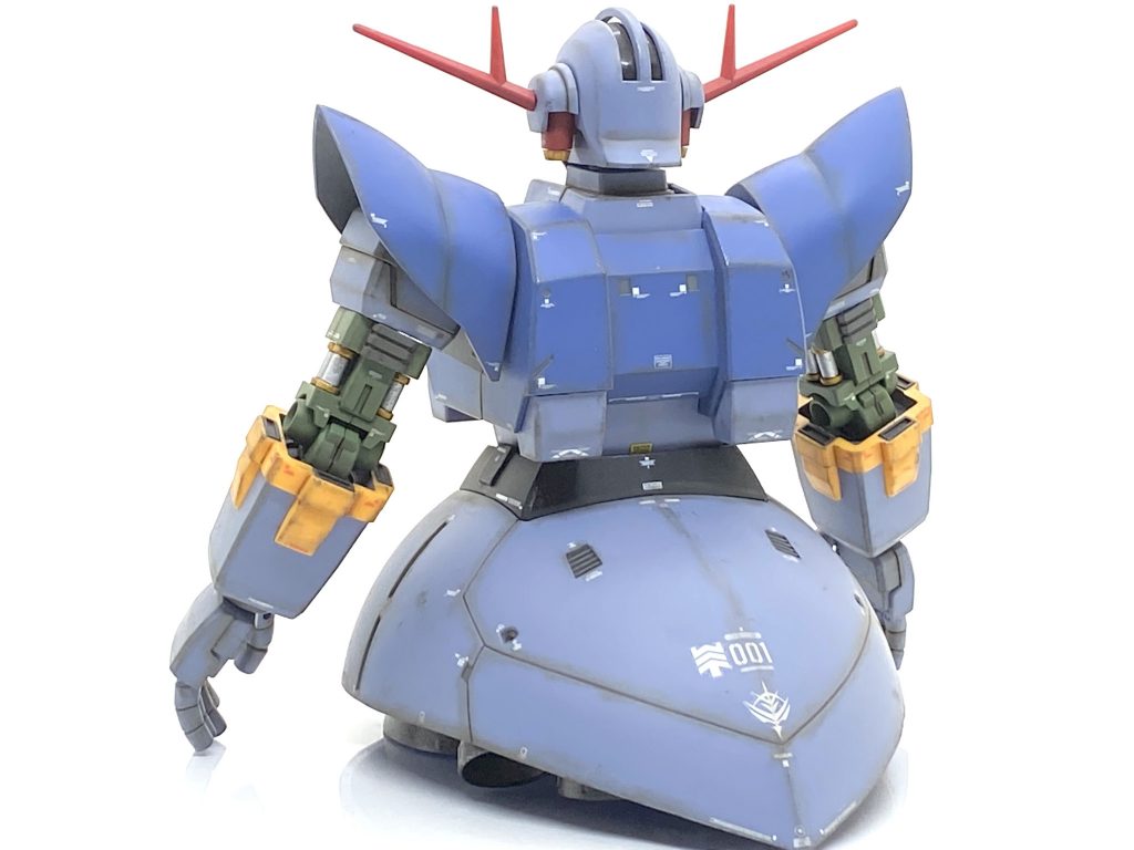 塗装箇所とカラーレシピバーニア、腹部ビーム砲身→(クレオス)黒鉄色肩やスカート裏、各部凹モールド→(クレオス)ニュートラルグレー各部シリンダーシルバー部→(ガイア)フラットシルバー各部シリンダーゴールド部→(ガイア)ブライトゴールド
