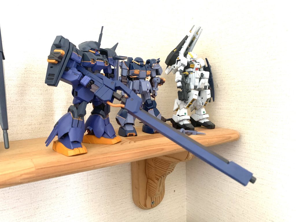 おまけで、ダンディライアン時に装備する強化ロングレンジライフルも製作しました。なかなかの大物に仕上がりました。