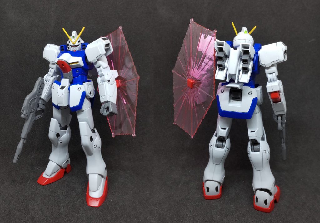 小型MSだけあって1/144でも一回り小さい感じだったので構造も色々工夫されてるのが楽しかったですね。