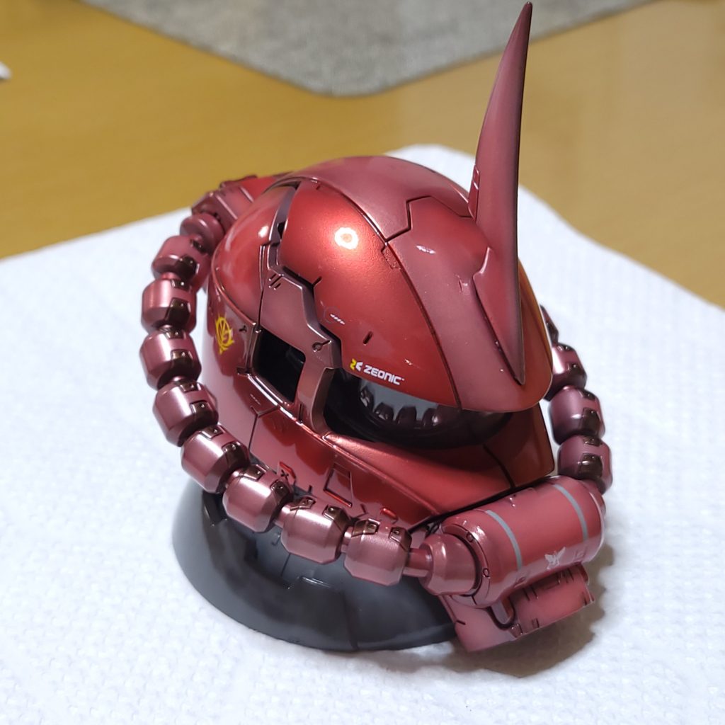 初めてメタリック塗装に挑戦しましたが、平滑面を初期に出しておくことの大事さがよく分かりました😂積層の度に凸凹が顕著に…次回以降の反省です