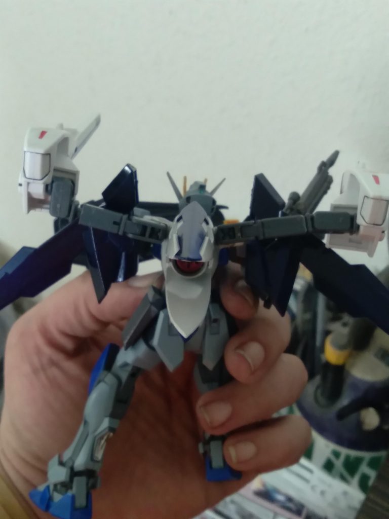 One is a beam cannon and the other is combination of missile pod and long range sensor