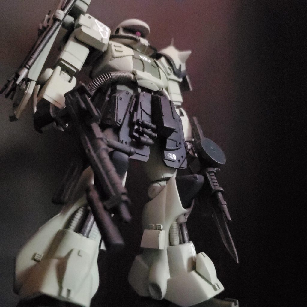 F2ザクが欲しかったので カラーだけでも寄せて脳内補完してます。