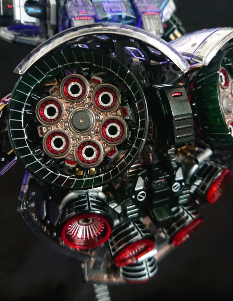 バーニアよき😊銀色と銅色でスミ入れしました。