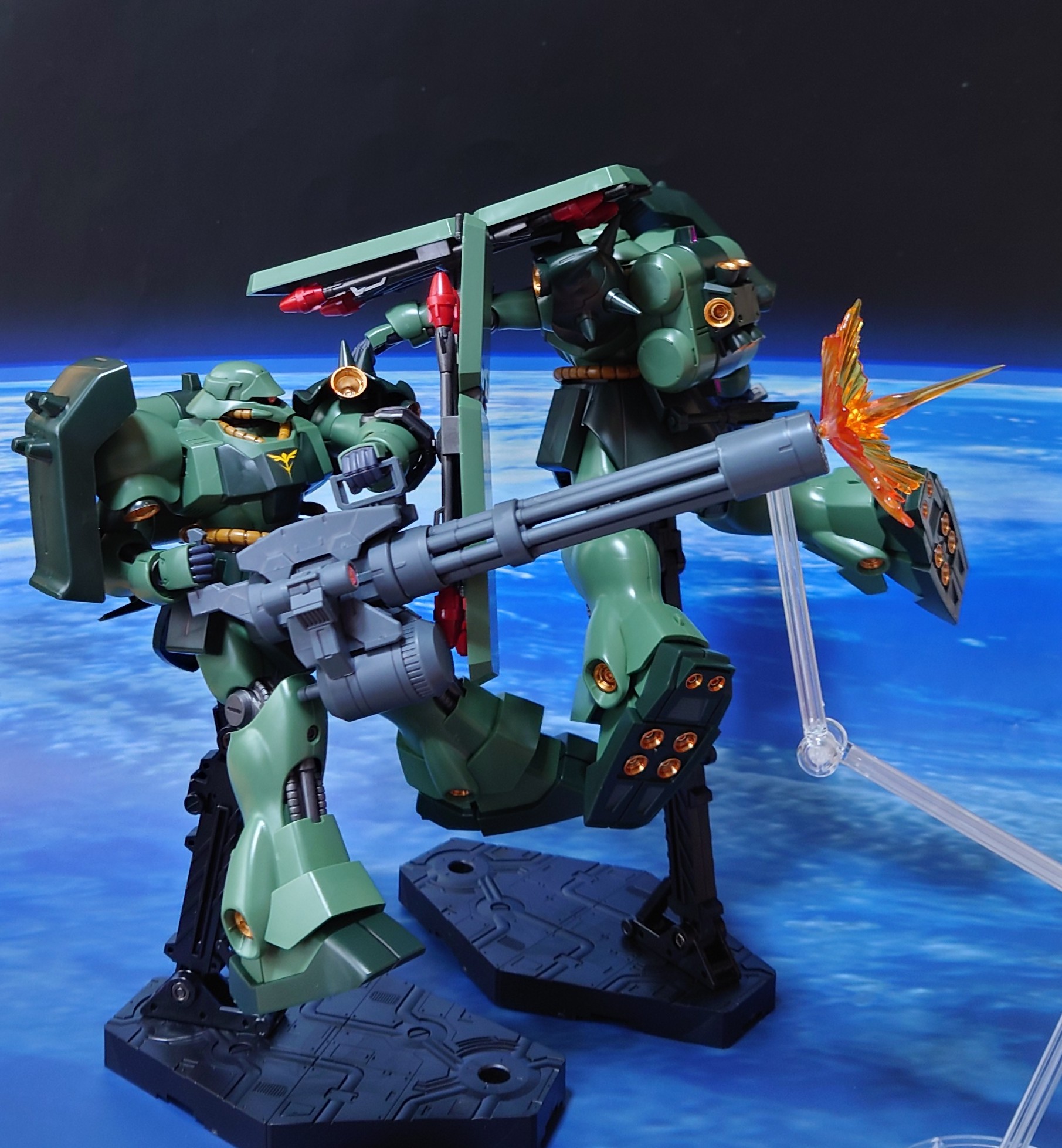 HG1/144 ギラドーガ ギラドーガ(レズン機) νガンダム(HWS)ジェガン