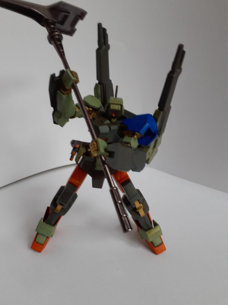 ポーズ。　カラーリングはジャブローズスカイの３巻の表紙のジムを参考にしました。