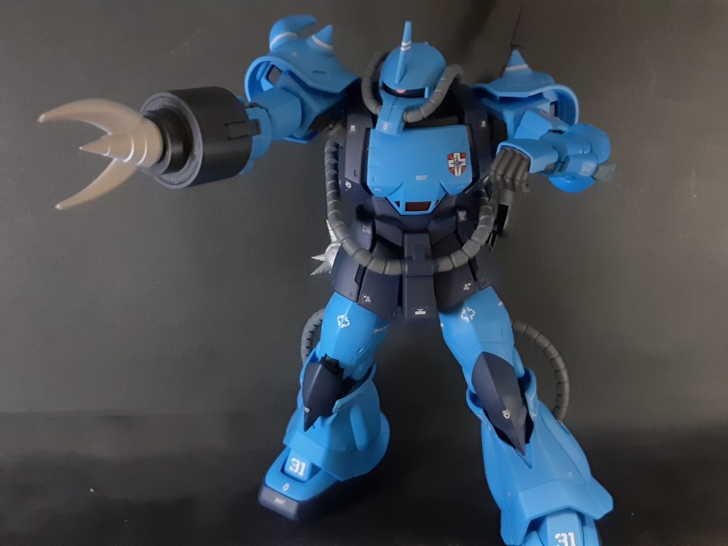 こちらはパワーアーム。ジオン水泳部のアイアンネイル開発に役立った？そろそろバレてると思いますが、追加武装は全てライダーマンネタです。