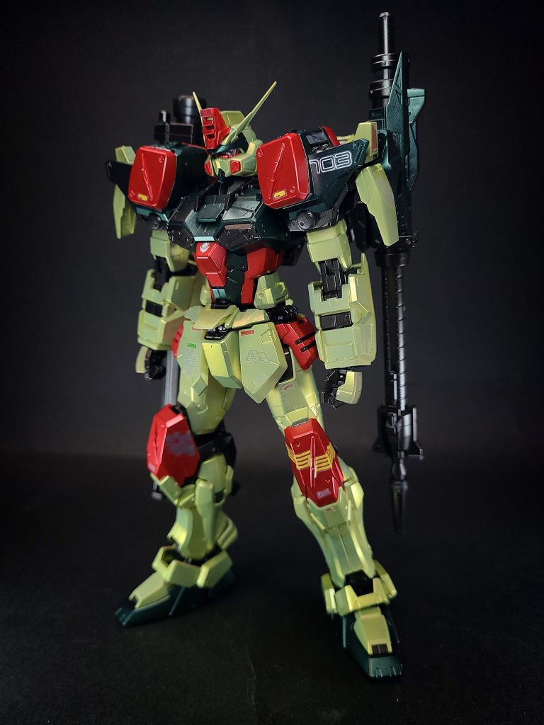 機動戦士ガンダムSEEDヘリオポリスでザフト軍クルーゼ隊に強奪され、ディアッカ・エルスマンの愛機となった。しかし、当初は後方支援用の機体というコンセプトを理解していなかったのかパイロットの性格のせいか、本機で戦闘の最前線に出て来てストライクガンダムと交戦する事も多かった。その後はストライクはイザークのデュエルガンダムに任せ、アークエンジェルを狙った。大気圏ギリギリで仕掛けた際にデュエルと共に地球に降下し、砂漠にてバルドフェルド隊と共にアークエンジェルと交戦し、その後も幾度もアークエンジェルに仕掛けている。そしてオーブ近海の戦闘でムウの駆るスカイグラスパーに撃墜され、投降。そのままアークエンジェルに回収されたままアークエンジェルが地球軍を離反し、オーブに身を寄せた際にモルゲンレーテ社に搬入され、修復。オーブ開放作戦時にディアッカが再び乗り込んでアークエンジェルに協力した。それ以降、アークエンジェルの艦載機となり、コロニーメンデルやヤキン・ドゥーエ攻防戦ではピースメイカー隊の核ミサイル迎撃などで活躍したが(スペシャルエディションIIIではレイダーガンダムを撃墜するという戦果も挙げている)、第二次ヤキン・ドゥーエ攻防戦でプロヴィデンスガンダムと交戦。ドラグーン・システムで一方的に攻撃を受け、中破した。