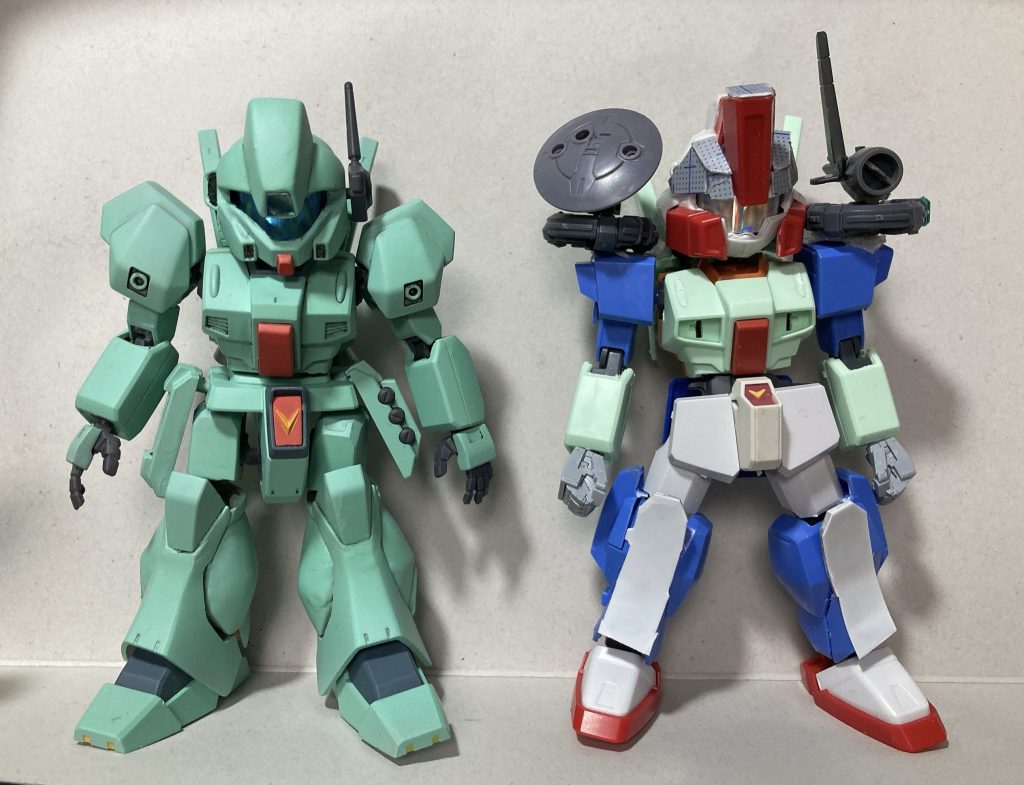 当初からジェガンのバリエーションとしての並びに気を付けていました。