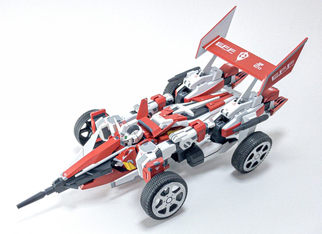 変形後AGE-2の変形機構を初めて見た時から、車にできそう❗️と思っていましたが、ようやく形にすることができました✨