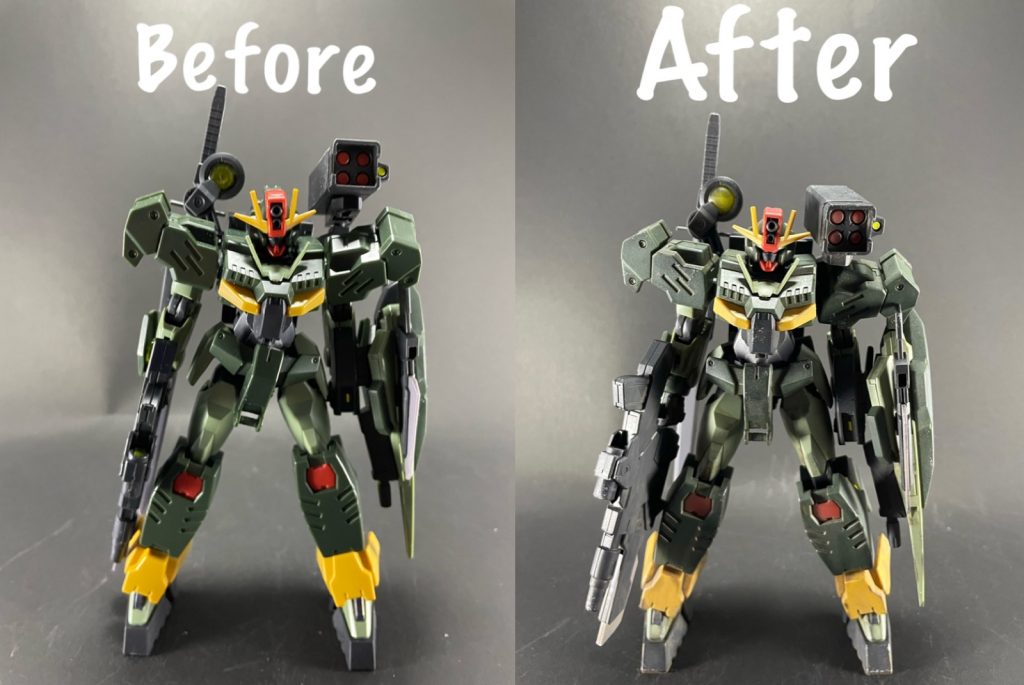 正面のビフォーアフター