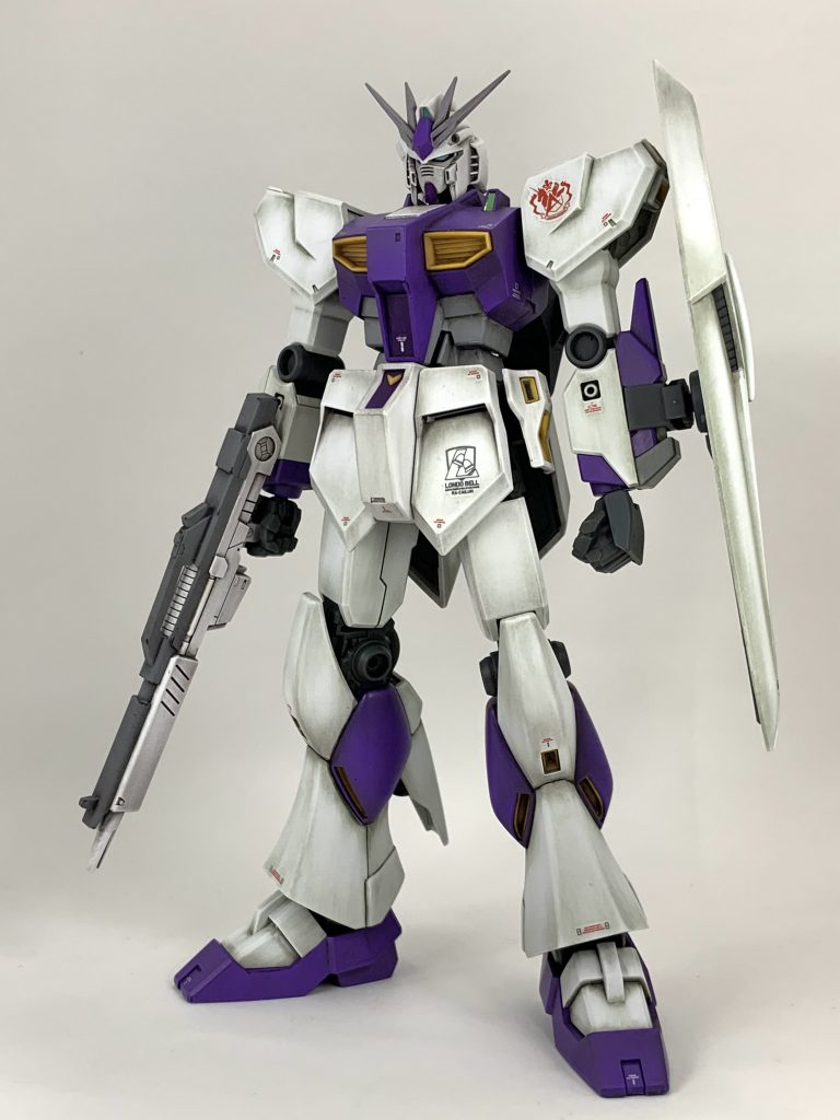 全身。アンテナシャープ化とリアスカートの裏埋めをして、ハンドパーツをビルドナックル角Lに交換しています。スタイルは変更してません。