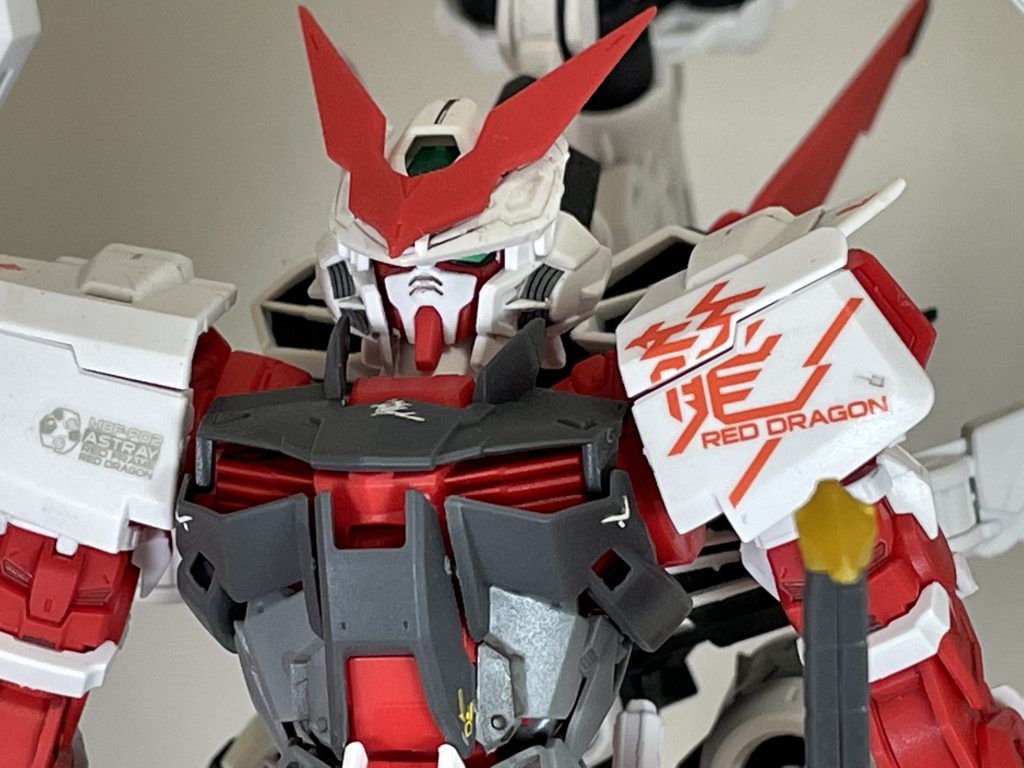 アップだと墨入れの雑さが...デカールの龍の字、このデザイン好き。