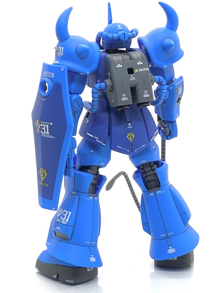 塗装箇所とカラーレシピシールド裏、凹部等→(クレオス)ニュートラルグレーバーニア外部→(クレオス)黒鉄色バーニア内部→(クレオス)GXメタルレッドコクピット、ヒート・サーベル等クリアーオレンジ部→(ガイア)Ex-クリアー