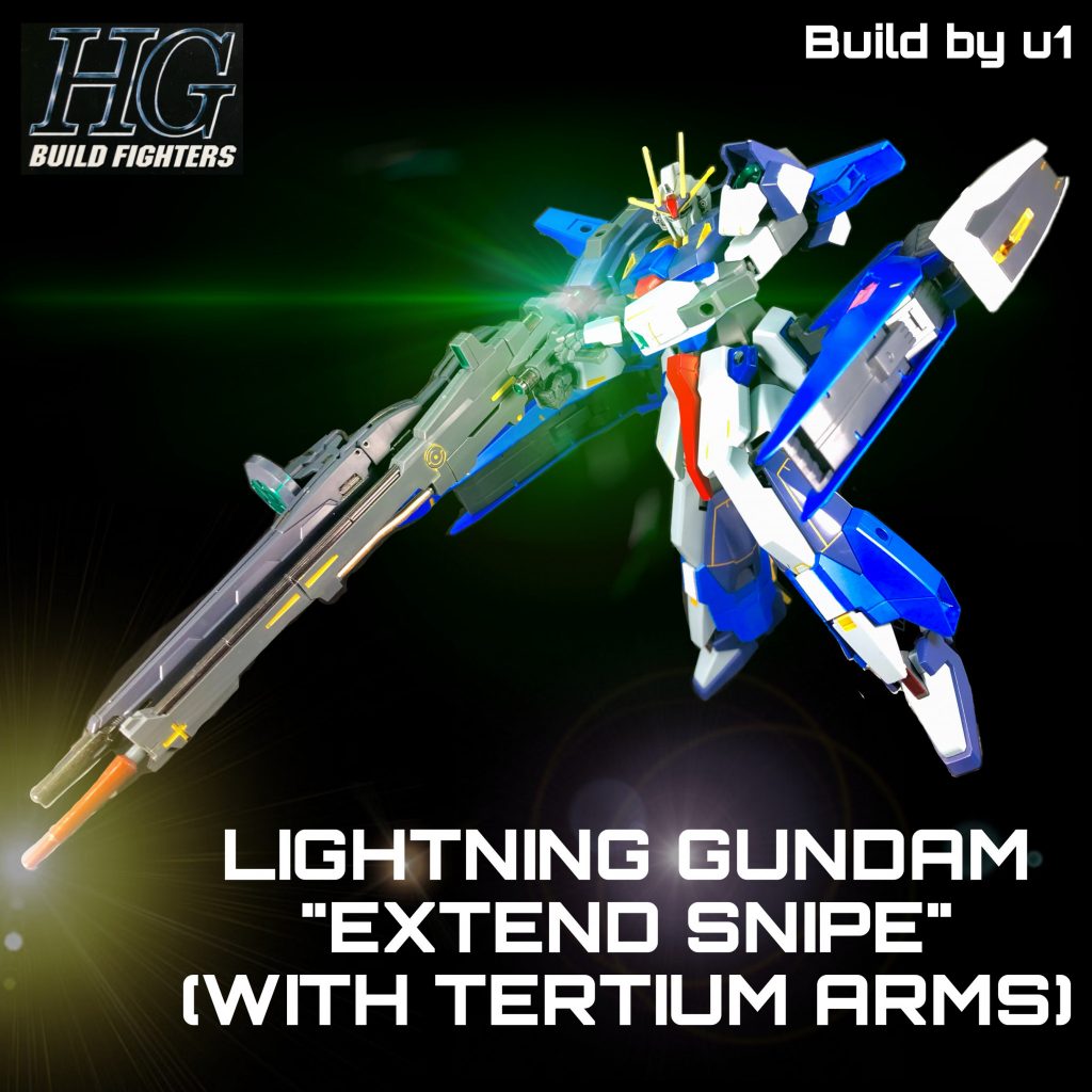 ベースはこちら。ライトニングガンダムにテルティウムアームズを組み合わせた長距離射撃仕様の“エクステンドスナイプ”です。