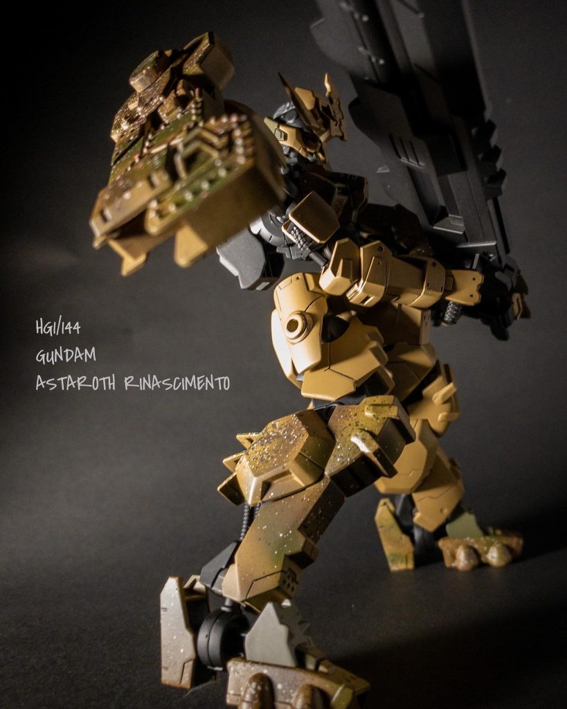 肩のシールドは戦車の装甲をイメージしてディテールアップしました。