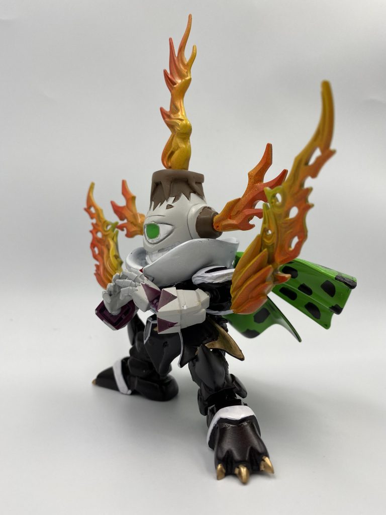 今回のテーマとして。わかりやすくモチーフが伝わることだったので。原作準拠、アクセントとしてのアレンジも最小限に止めて、はっきりわかる見立てSDに挑戦しました。