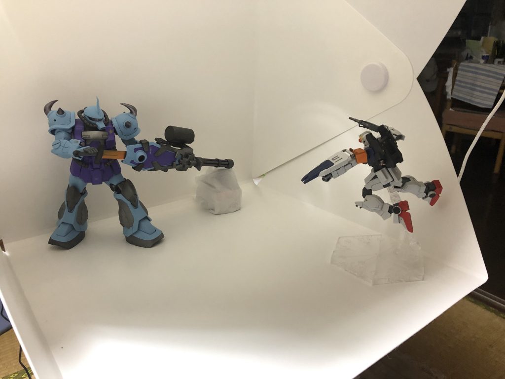 実際はこれくらいの距離感ですw相手の技量を考えたらこれくらいの大きさに見えてもおかしくないですけどね^_^;