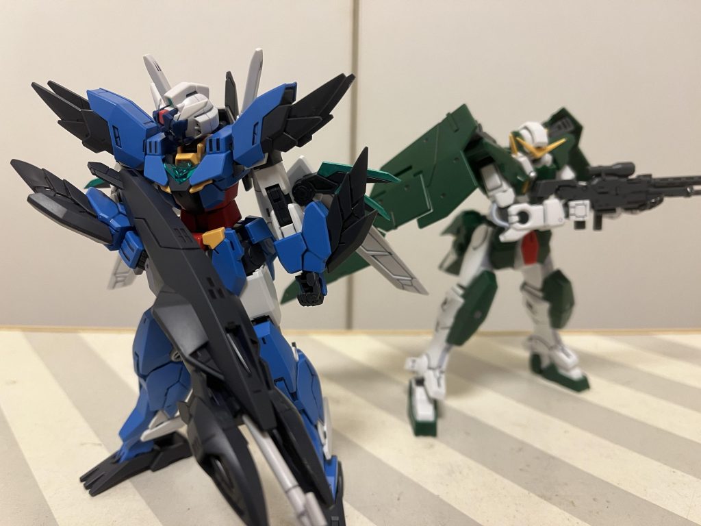 GBN内のミッション。ソレスタルビーイングの支援。ライル「エクシアがいないと水中戦は不利なんでね。頼むぜ」ヒロト「了解」みたいなことも、GBNならありそうですよね。ホント、GBN実現しないかなぁ。あ、デュナメスとの写真を撮ったのは、バンダイへの「トルペードを出せ」という圧力ですw