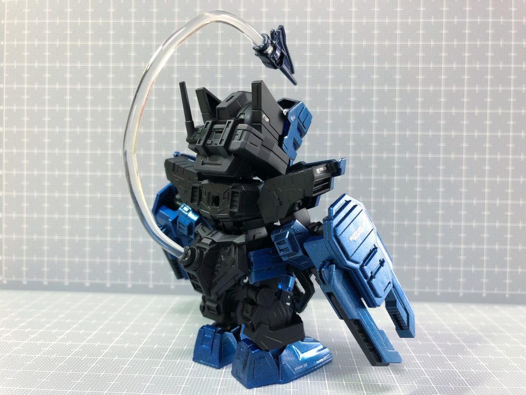 スティンガー -stinger- スコーピオンシルエット悟空インパルスガンダムの紅蓮爪や強靭な尻尾をヒントに両腕にシールドを兼ねた大型クローや頭上に浮かぶニードル(テイルには光学迷彩が施されている)を実装した接近戦に特化したシルエット。という装備設定にしてみました。