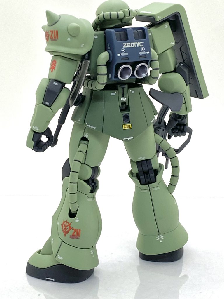 塗装箇所とカラーレシピマシンガン、バズーカ、シールド裏等→(クレオス)新ガンダムカラーMSグレージオン系ヒートホーク刃部→(ガイア)ブレードシルバーバーニア→(ガイア)フレームメタリック(2)