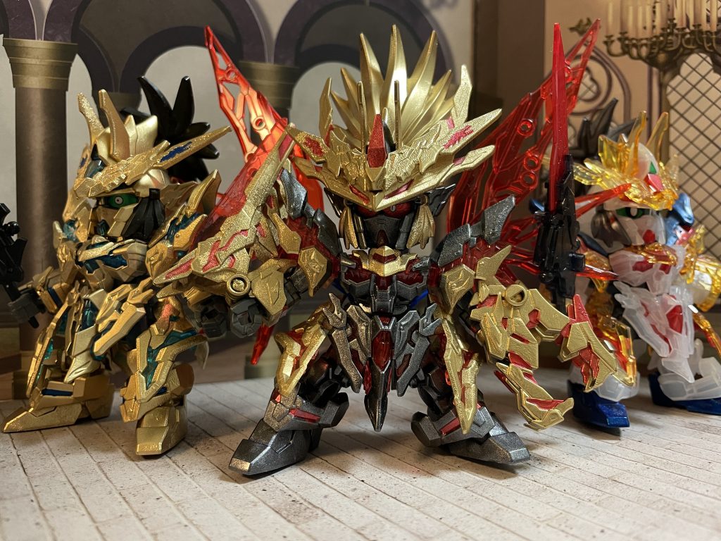 なんとなくの１枚。劉備さんはカラーリングだけで相当遊べるキットです。