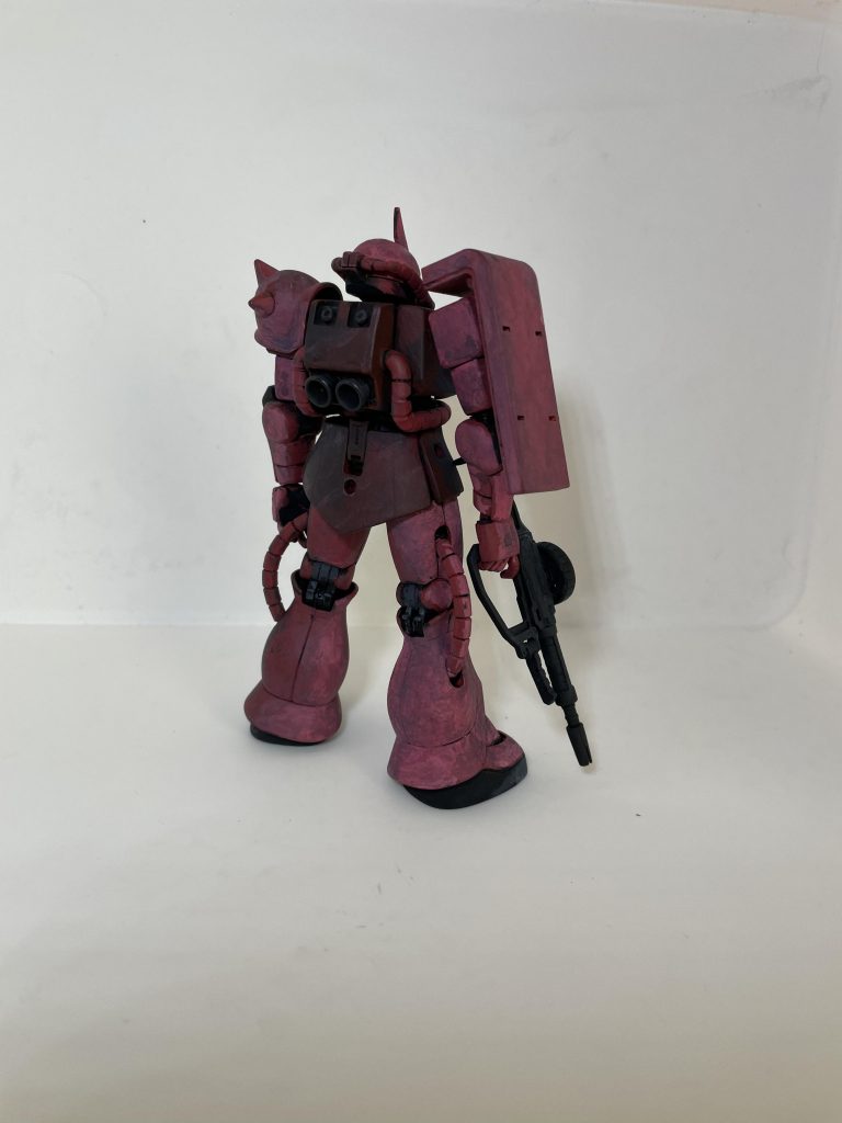 HGUC シャア専用ザクⅡ アクリルガッシュ全塗装–3枚目/制作者：NbHaruto